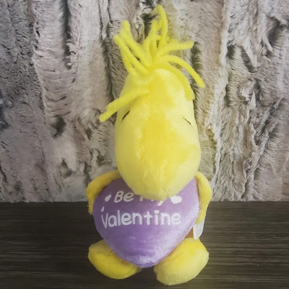 Peanuts Plush Woodstock Be My Valentine Purple Heart Key Clip/Backpack Belt Clip